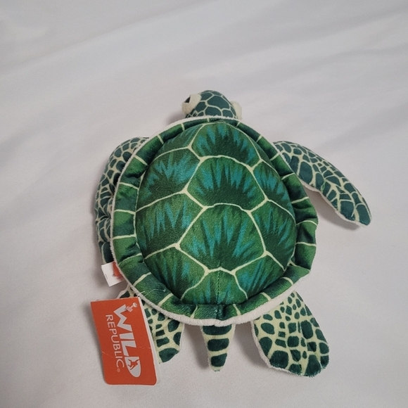 Wild Republic Sea Turtle 10" Plush Stuffed Animal Toy - Picture 3 of 10